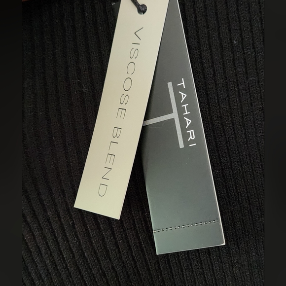 NWT Tahari, size L, black pull on Knit pants - Picture 2 of 3